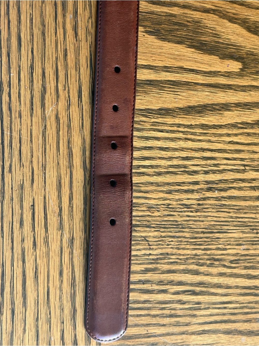 Coach Vintage Women’s Brown Leather Belt with Brass Buckle 34” - Picture 3 of 9